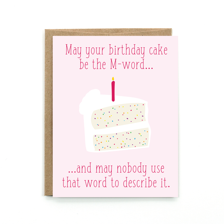 M-Word Birthday Card
