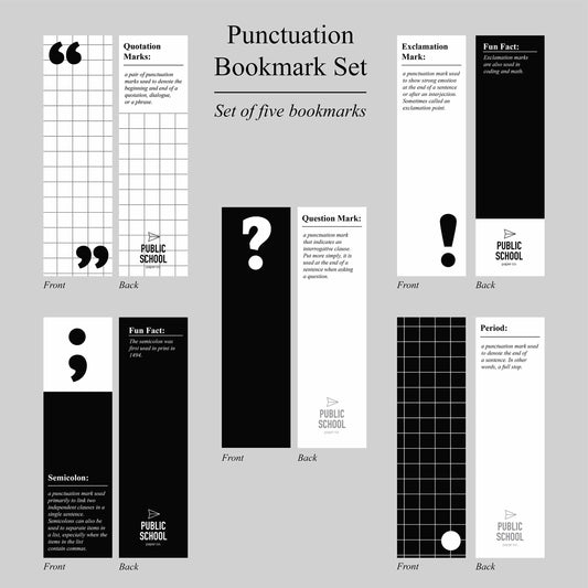 Punctuation Bookmark Set