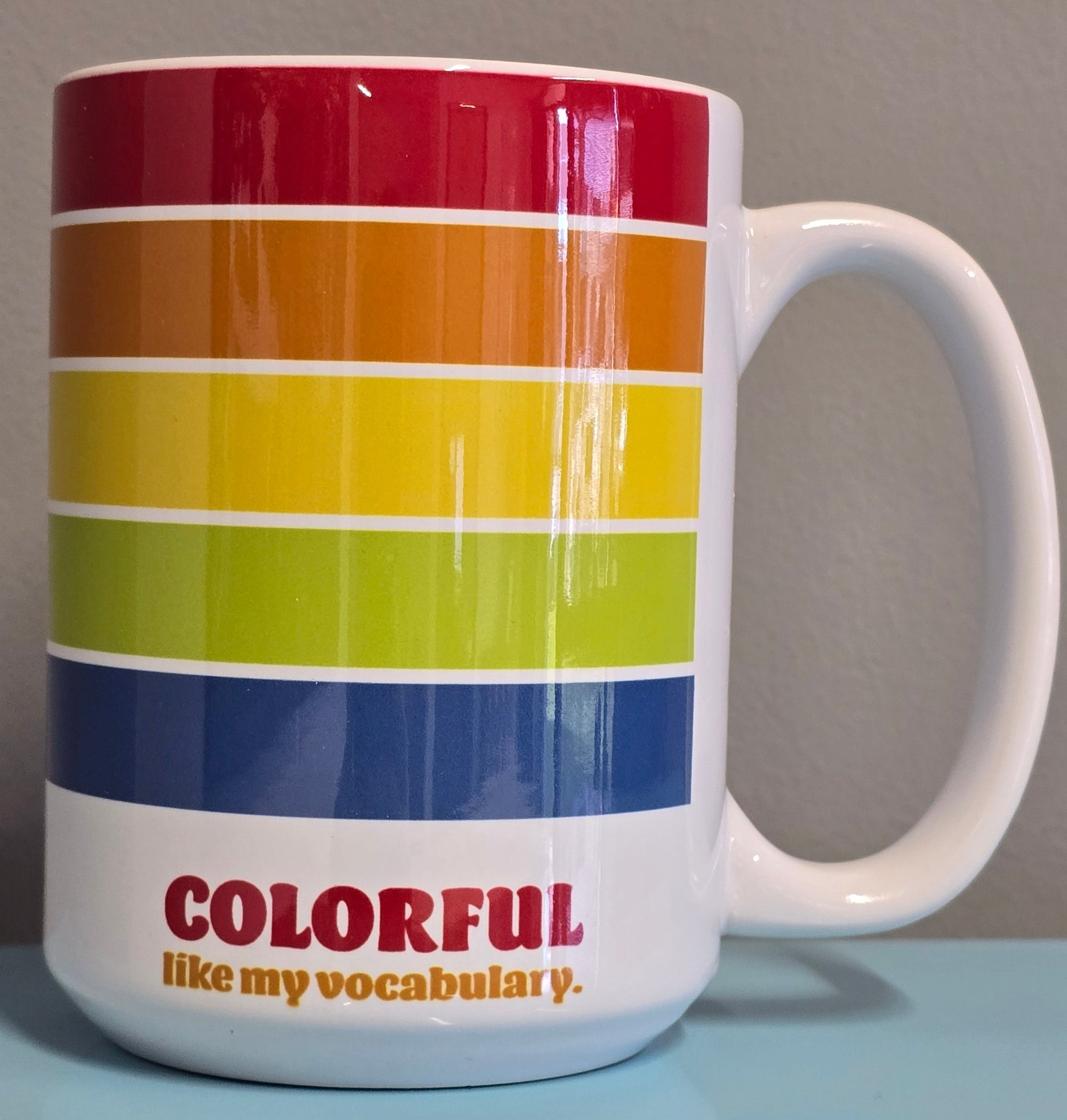 COLORFUL VOCABULARY MUG*