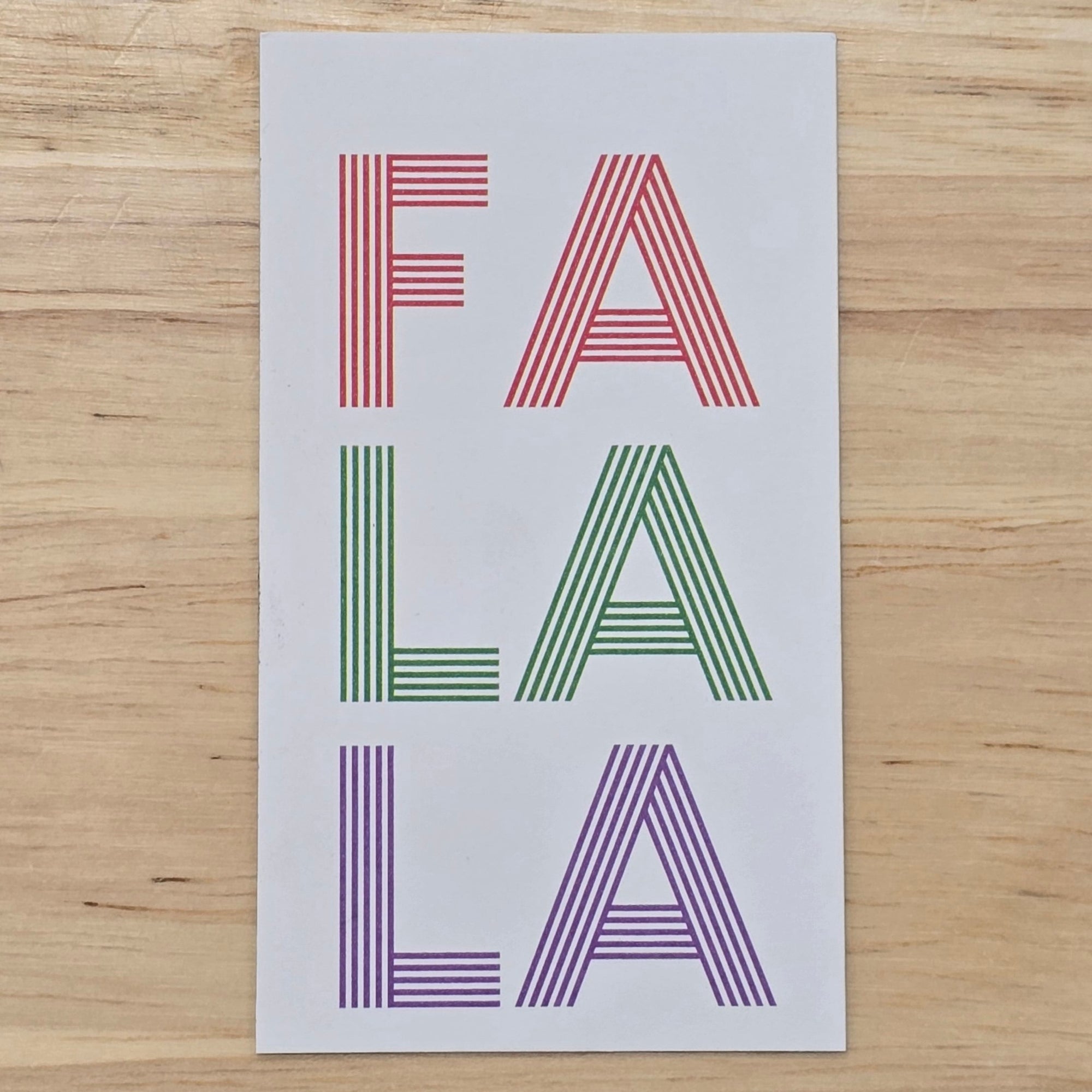 FA LA LA GIFT TAG