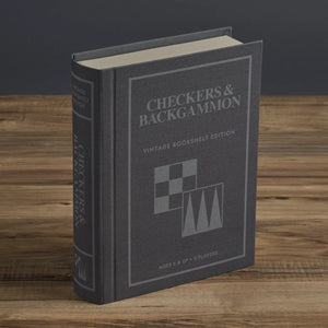 Checkers & Backgammon - Vintage Bookshelf Edition