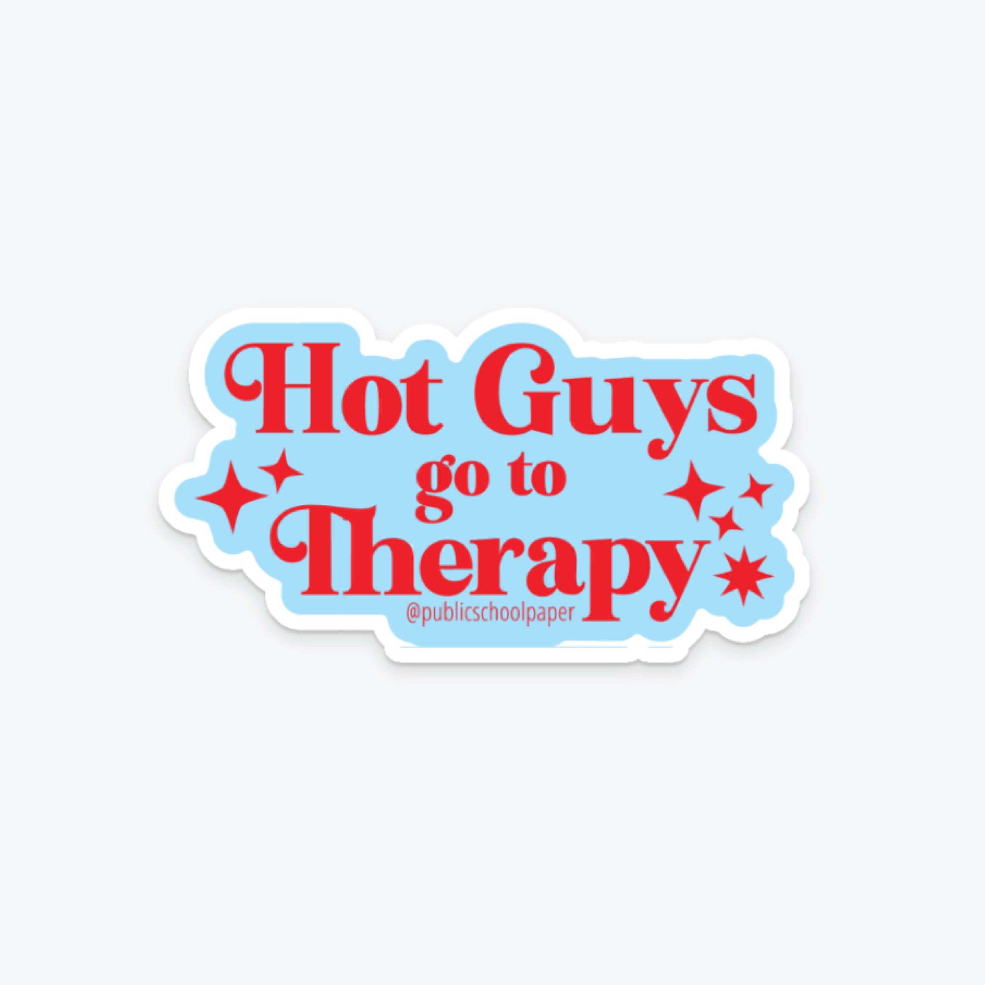 Hot Guys Therapy - Sticker