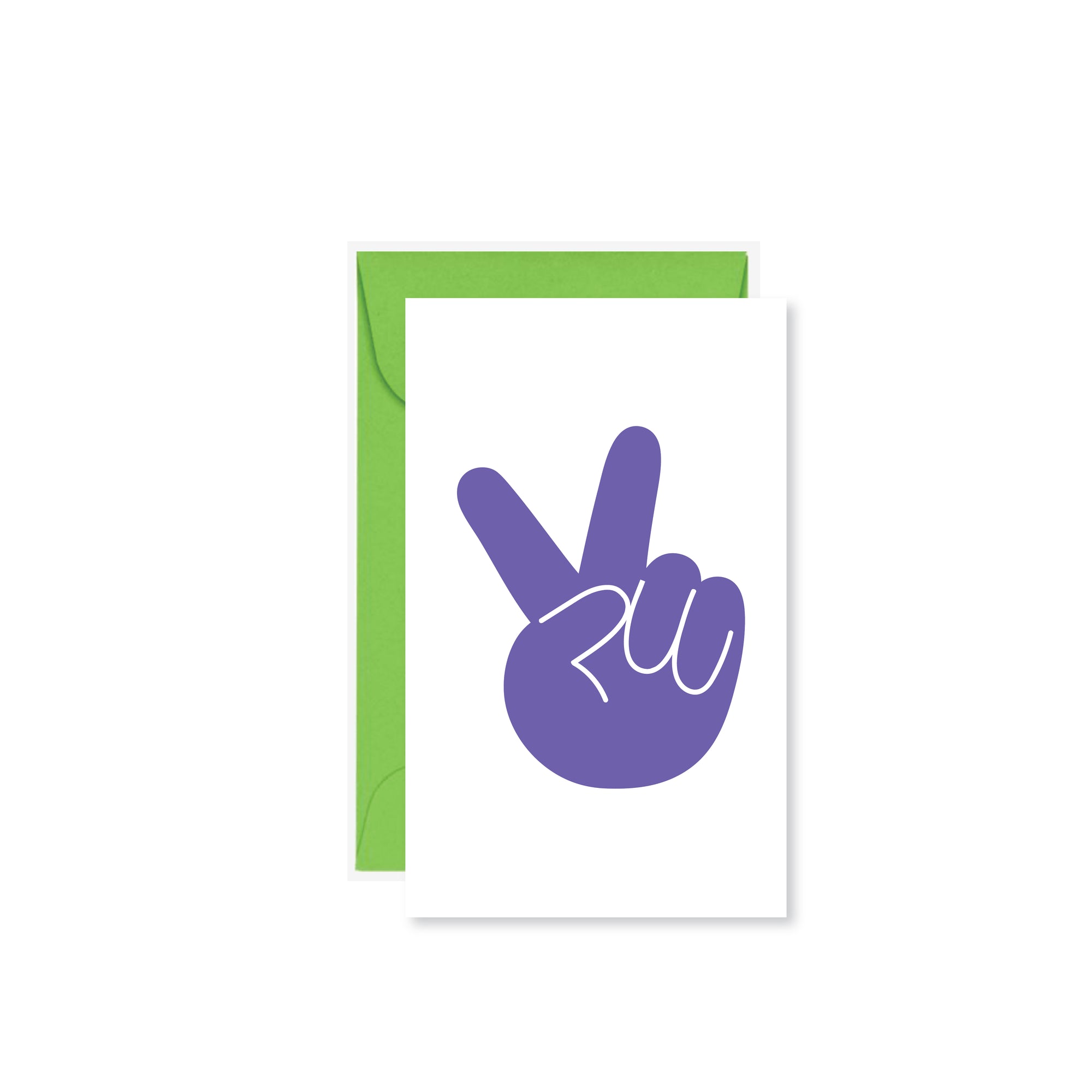 Peace Fingers Mini Card