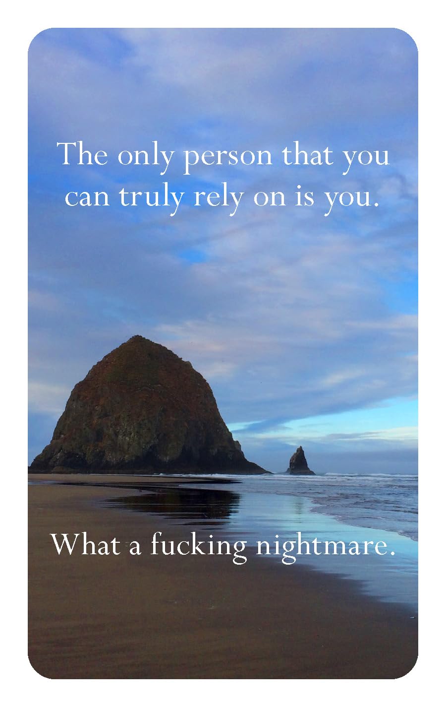 Disappointing Affirmations Deck: 52 Affirmation Cards