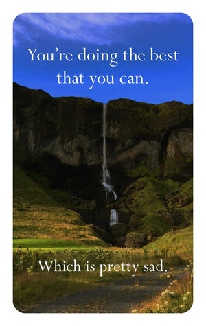 Disappointing Affirmations Deck: 52 Affirmation Cards