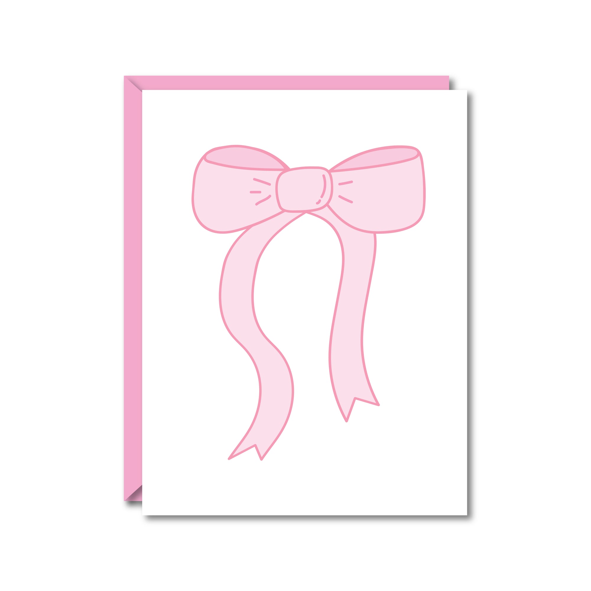 Pink Bow Card