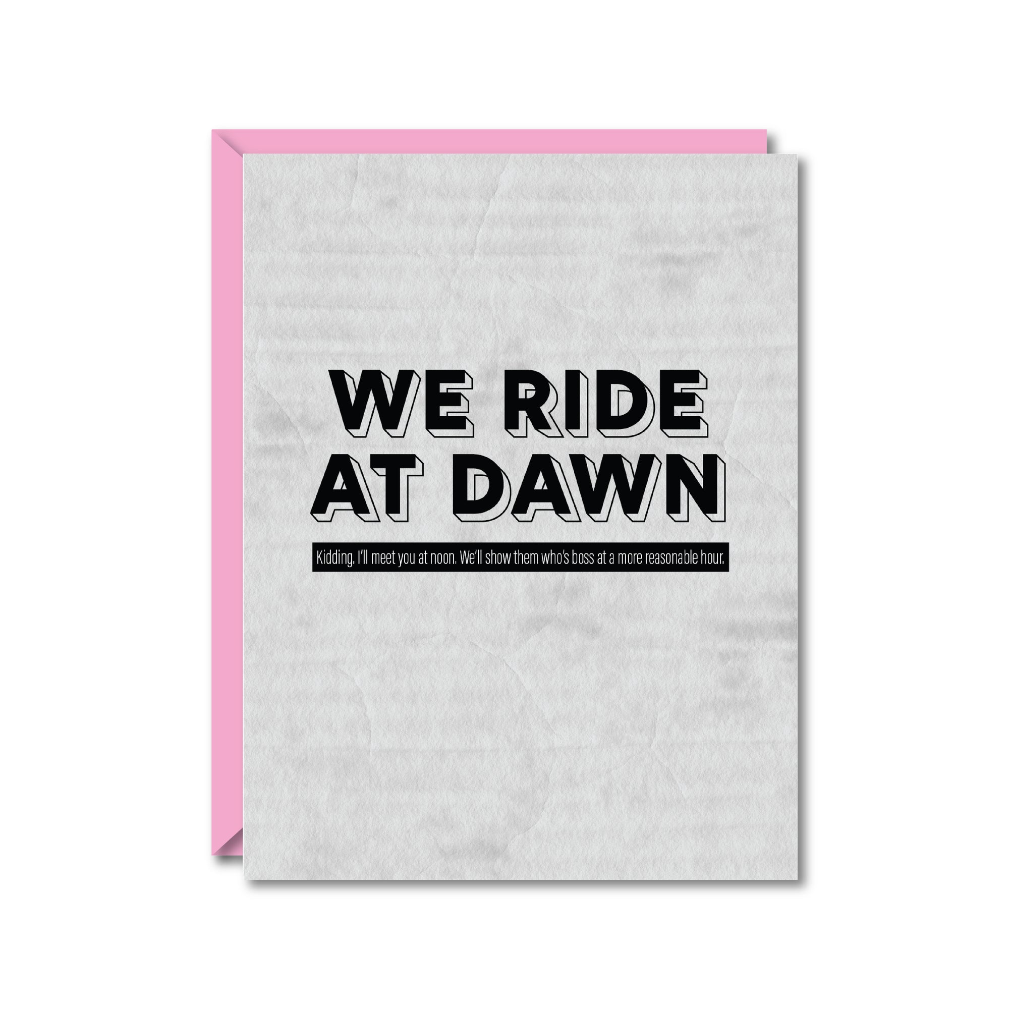 Ride at Dawn Card