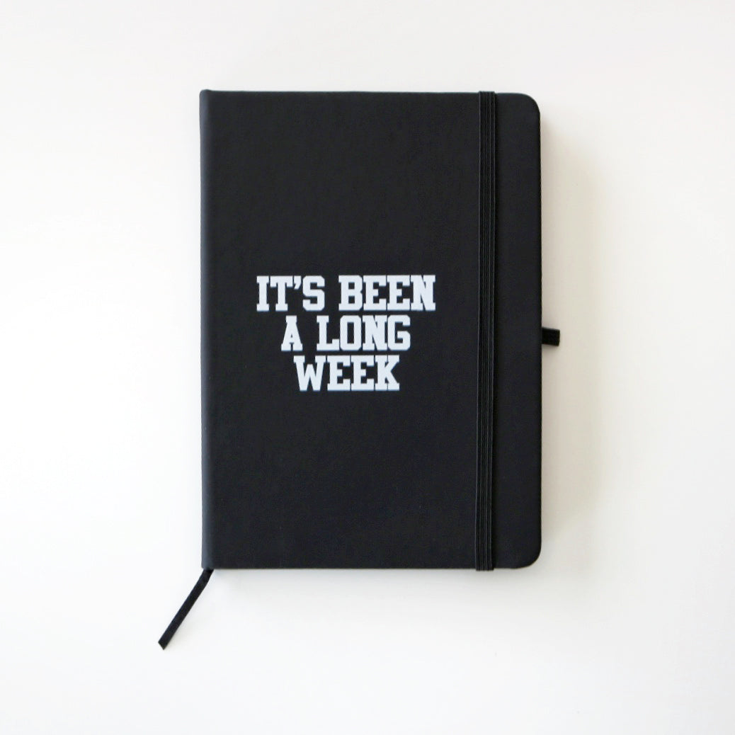 5x7 Hardcover Journal, Black - It's Been a Long Week