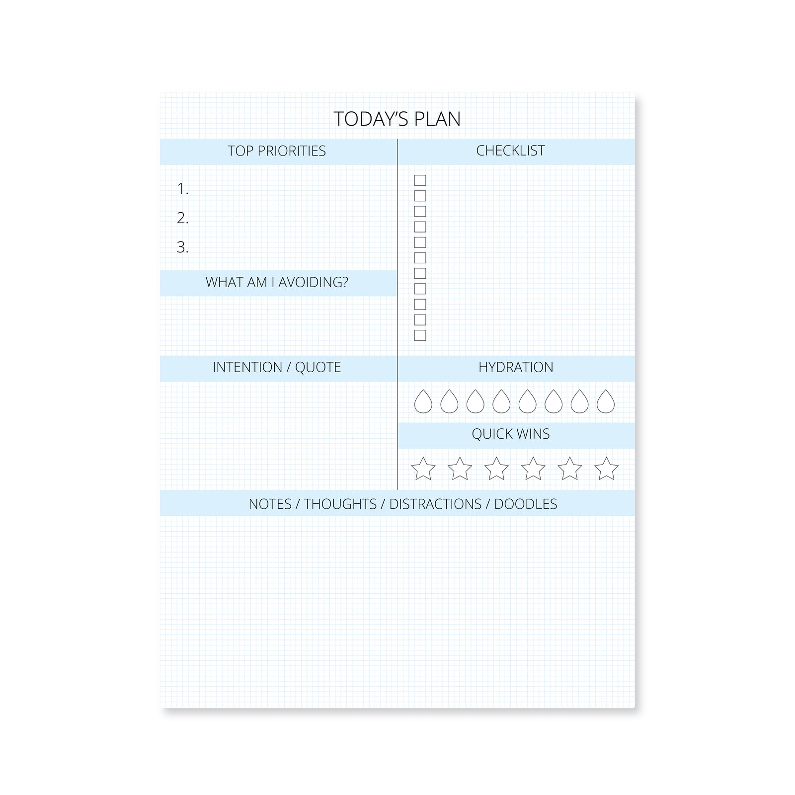 Daily Task Pad - ADHD Friendly