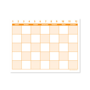 Calendar Notepad - Undated
