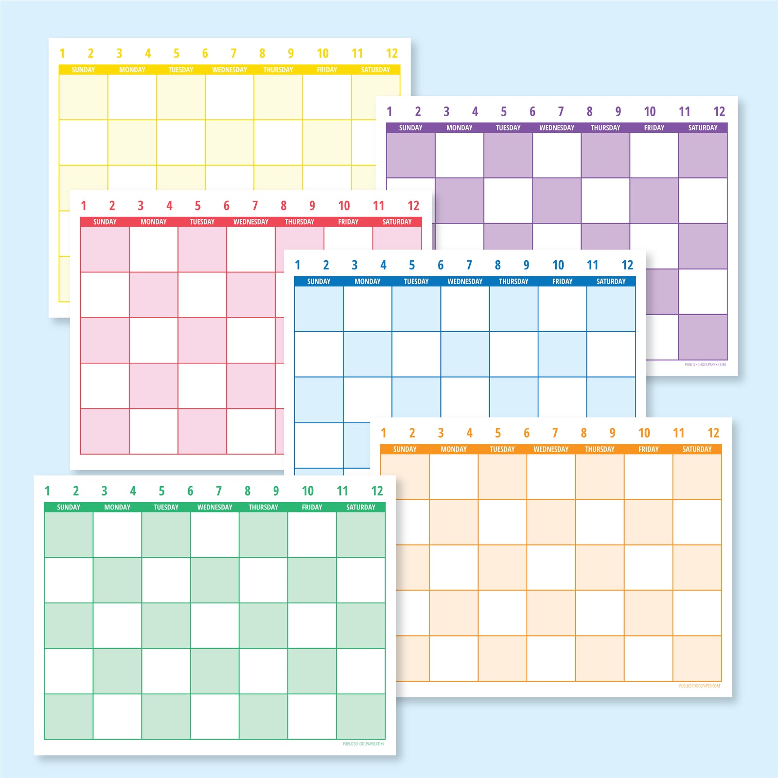 Calendar Notepad - Undated