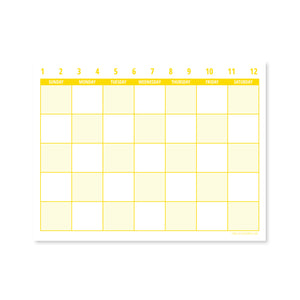 Calendar Notepad - Undated