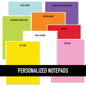 Personalized Notepad - CUSTOM PRODUCT