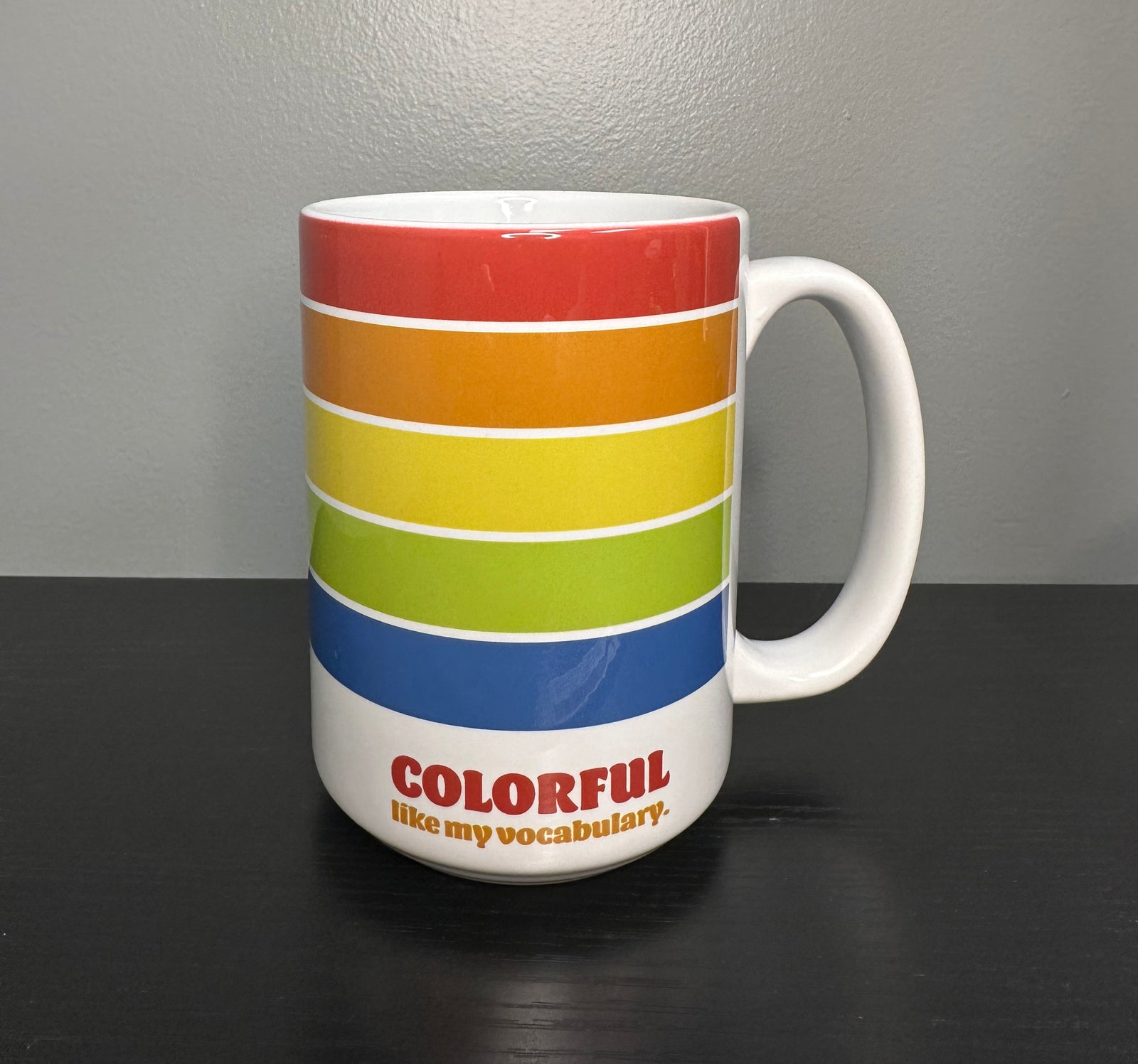 COLORFUL VOCABULARY MUG*
