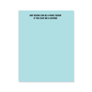 Panic Room Notepad