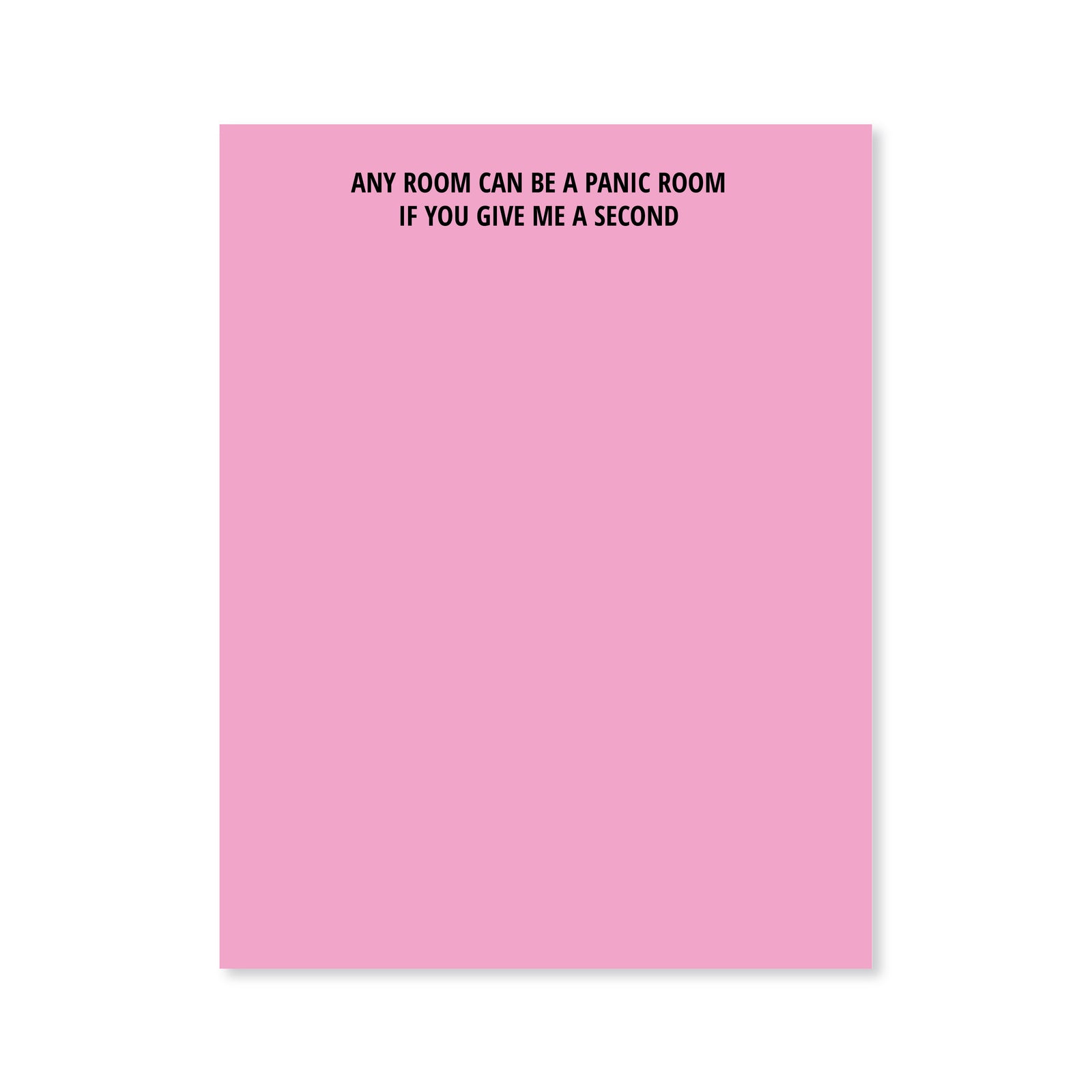 Panic Room Notepad