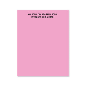 Panic Room Notepad