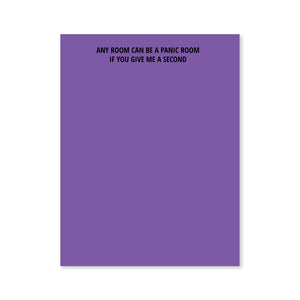 Panic Room Notepad