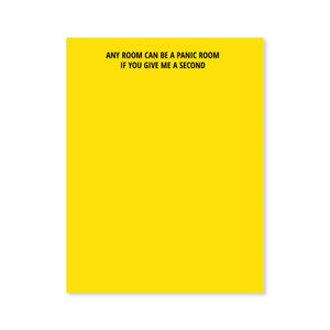 Panic Room Notepad