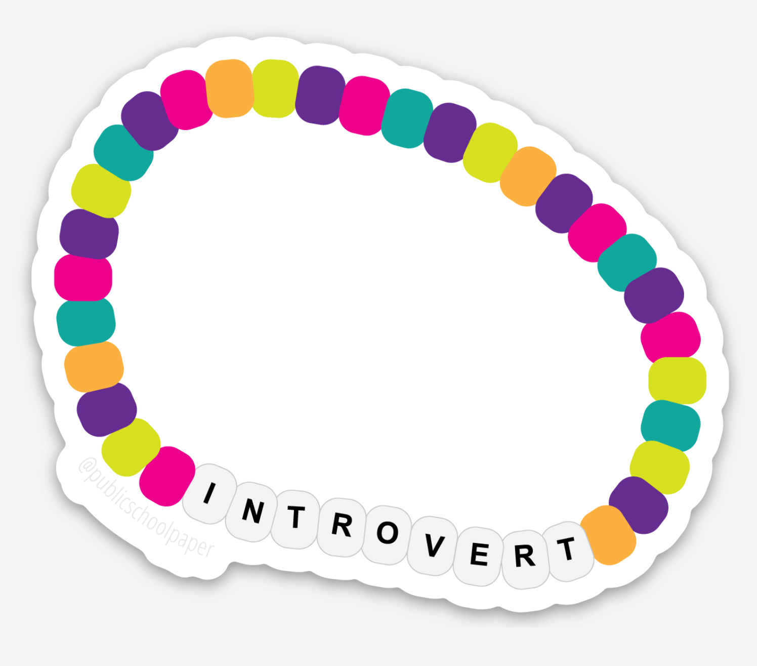 Introvert Vinyl Sticker