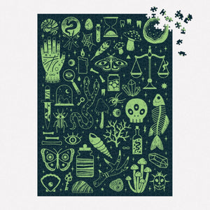 Occult and Curious 1000 Piece Glow in the Dark Puzzle