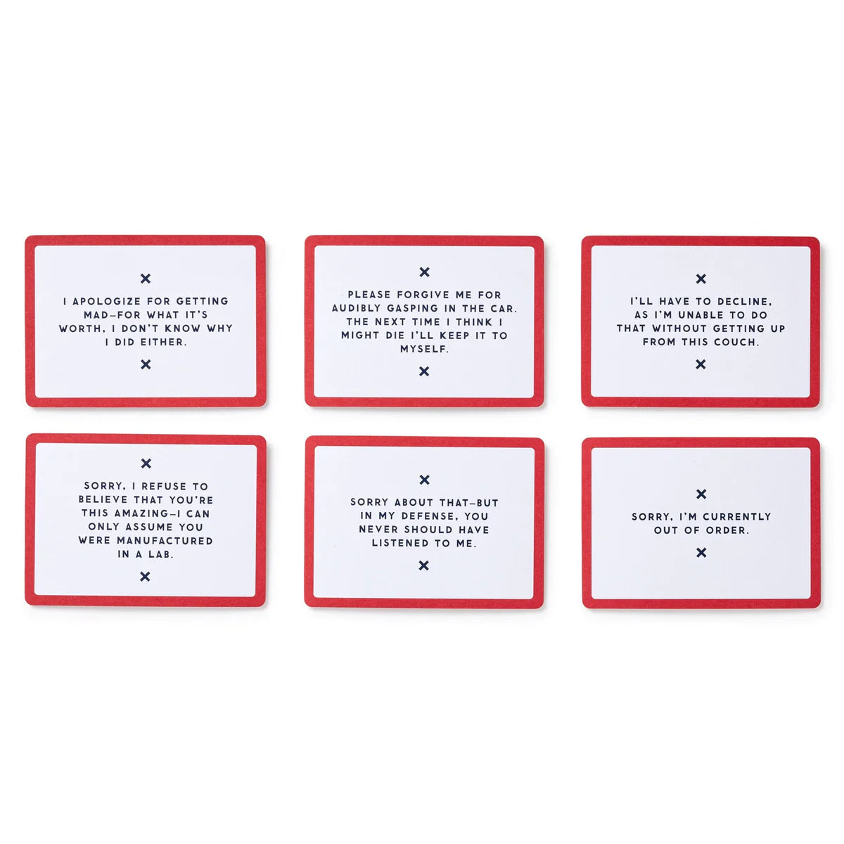 Oddly Specific Apologies - Cards
