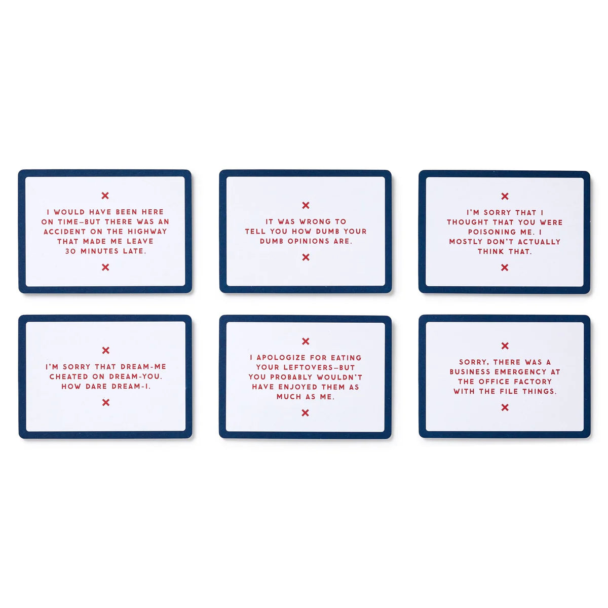 Oddly Specific Apologies - Cards