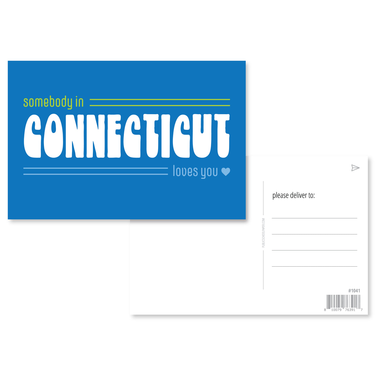 Connecticut Loves You Post Card Set
