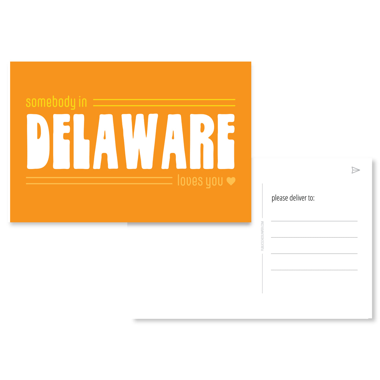 Delaware Loves You Post Card Set