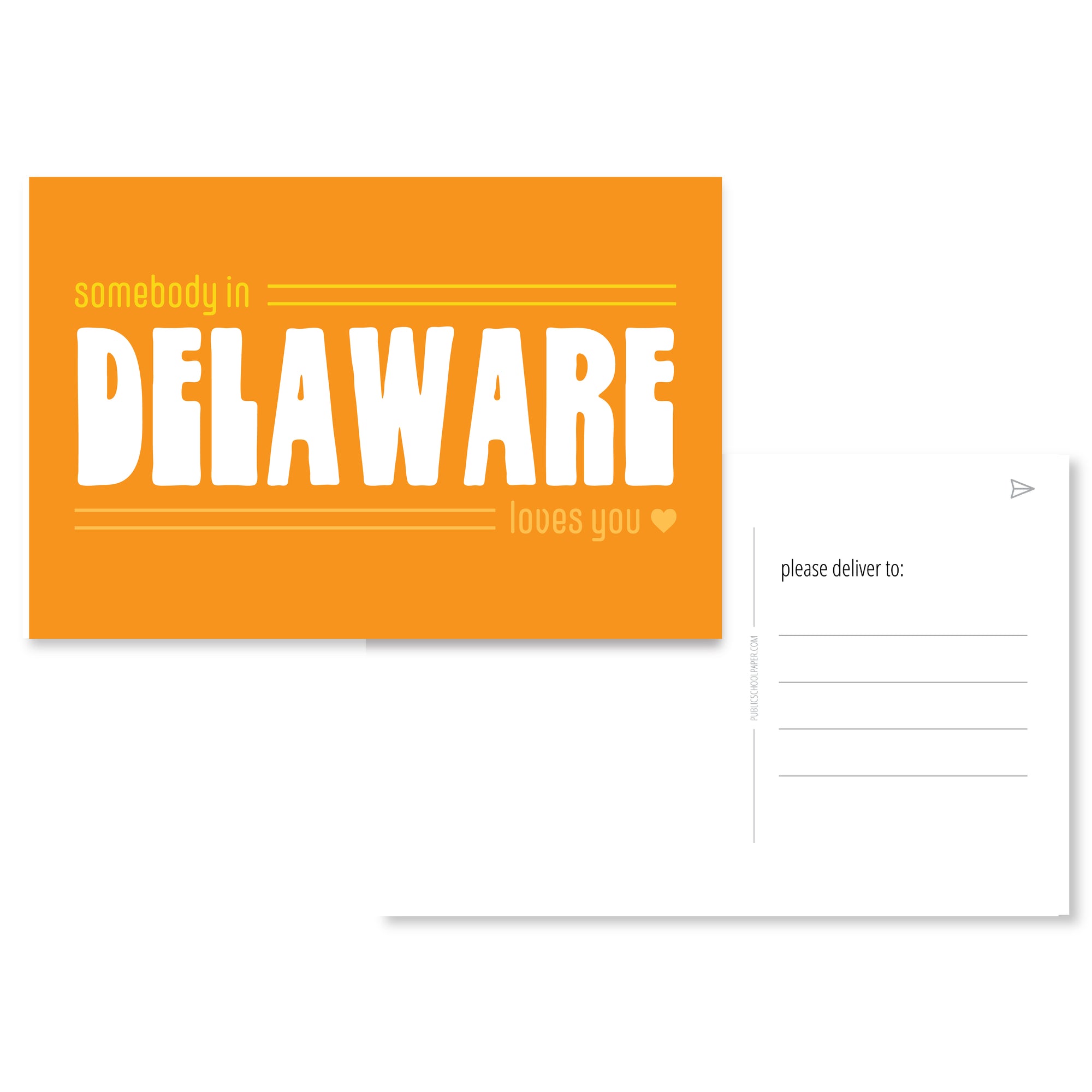 Delaware Loves You Post Card Set