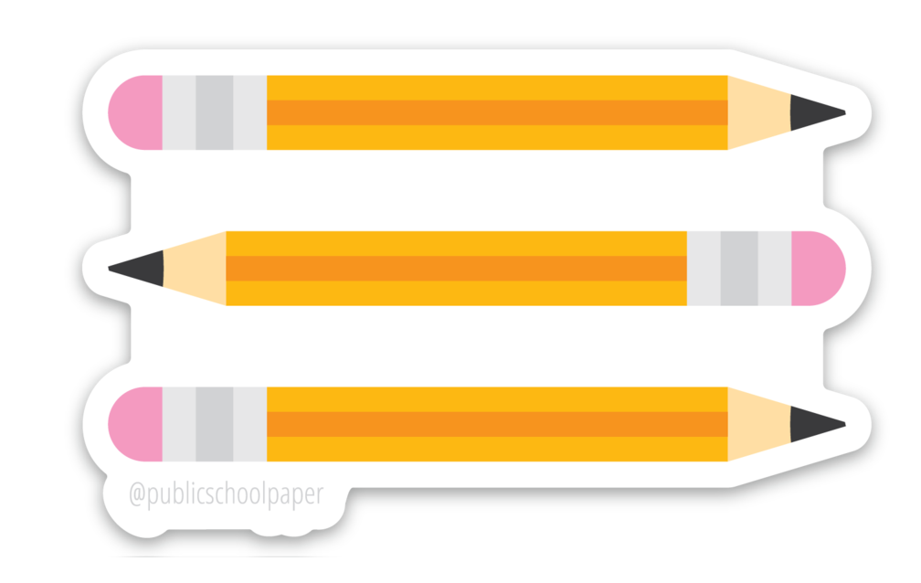 Pencils Vinyl Sticker