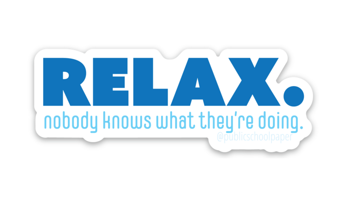 Relax Vinyl Sticker
