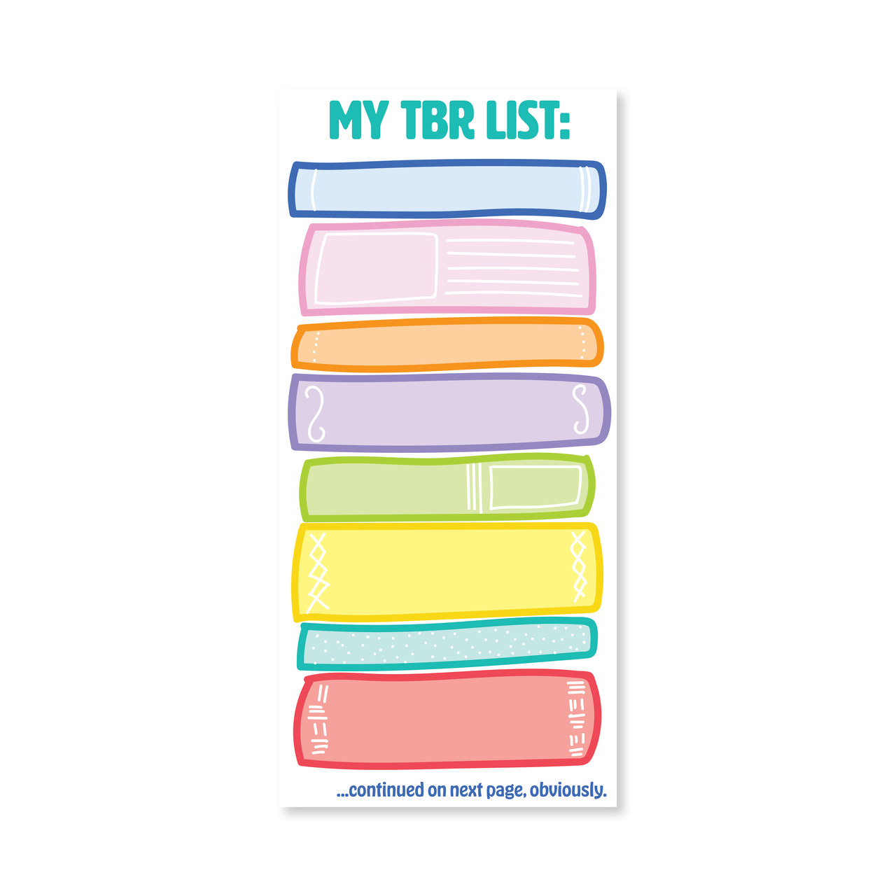 My To Be Read List Pad
