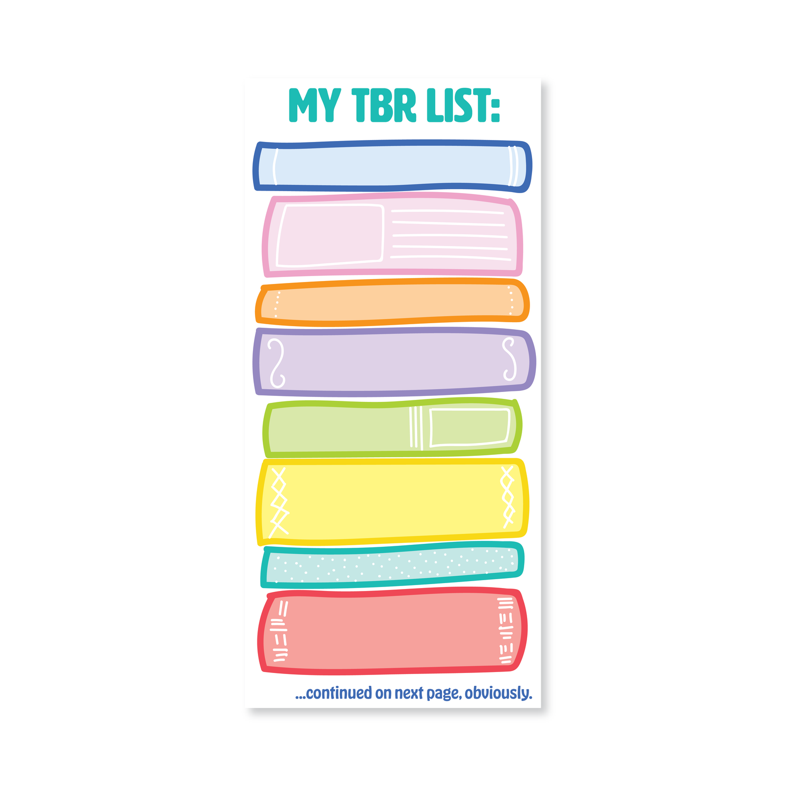 My To Be Read List Pad