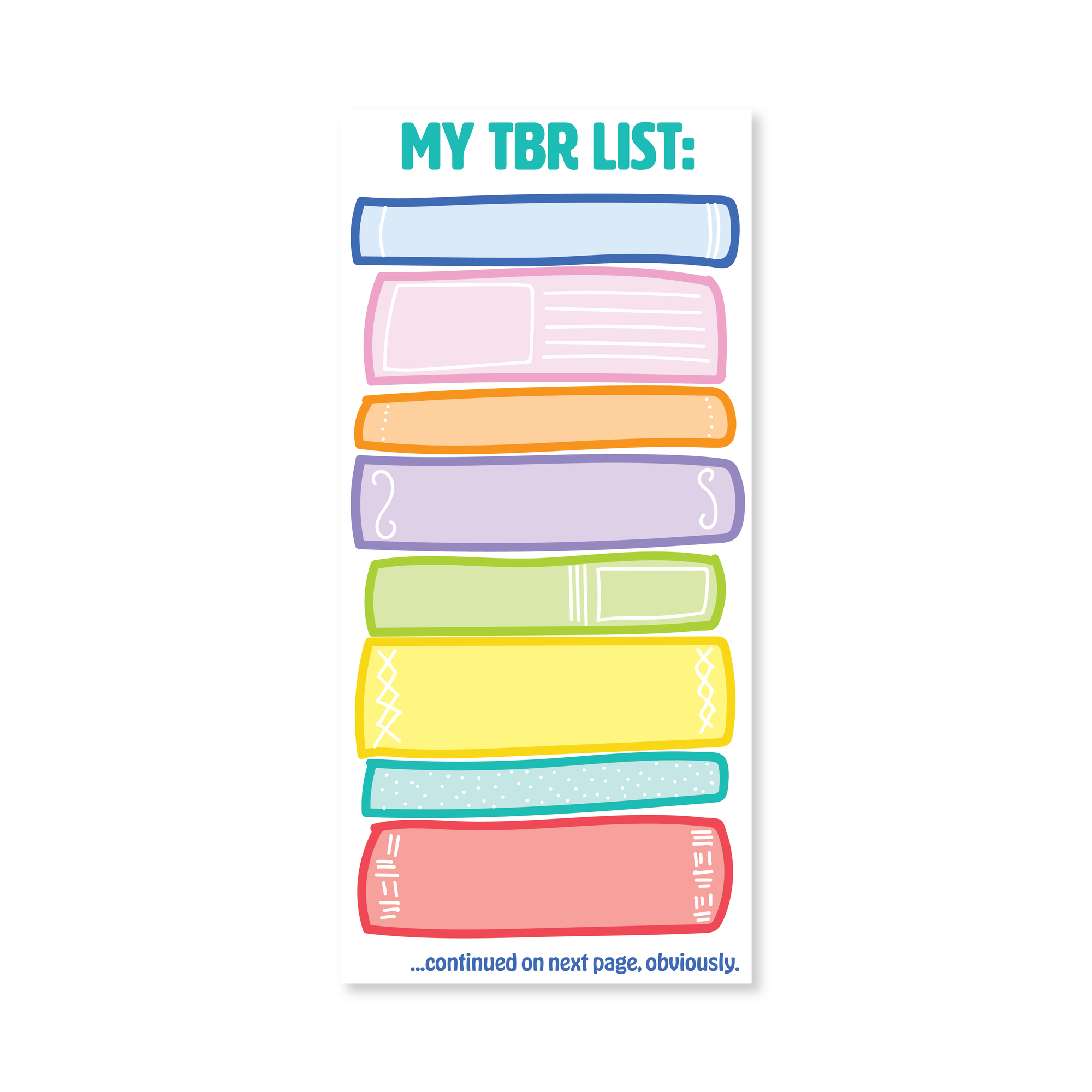 My To Be Read List Pad