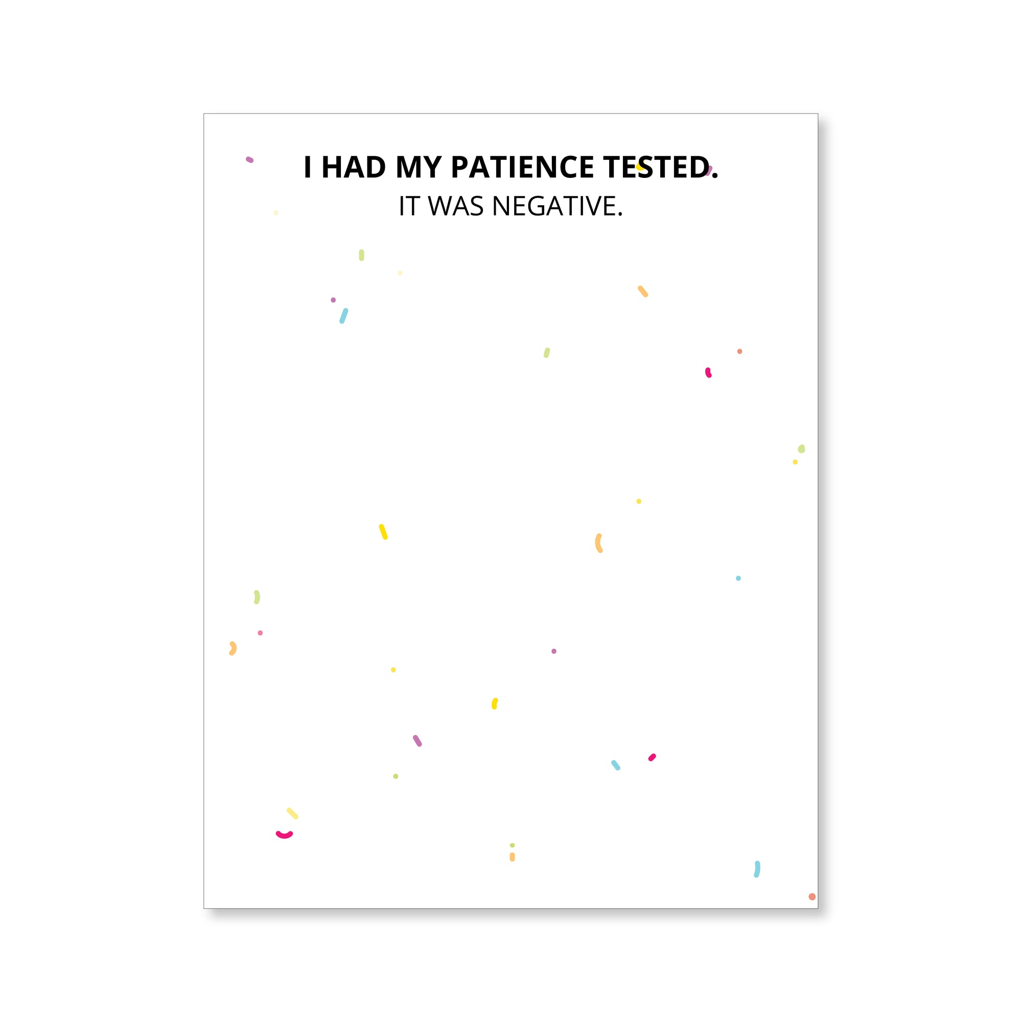 Negative Patience Notepad