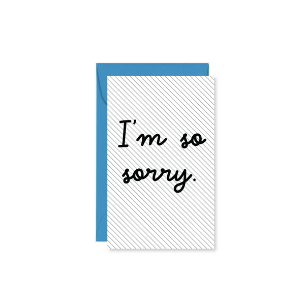 I'm So Sorry Mini Card