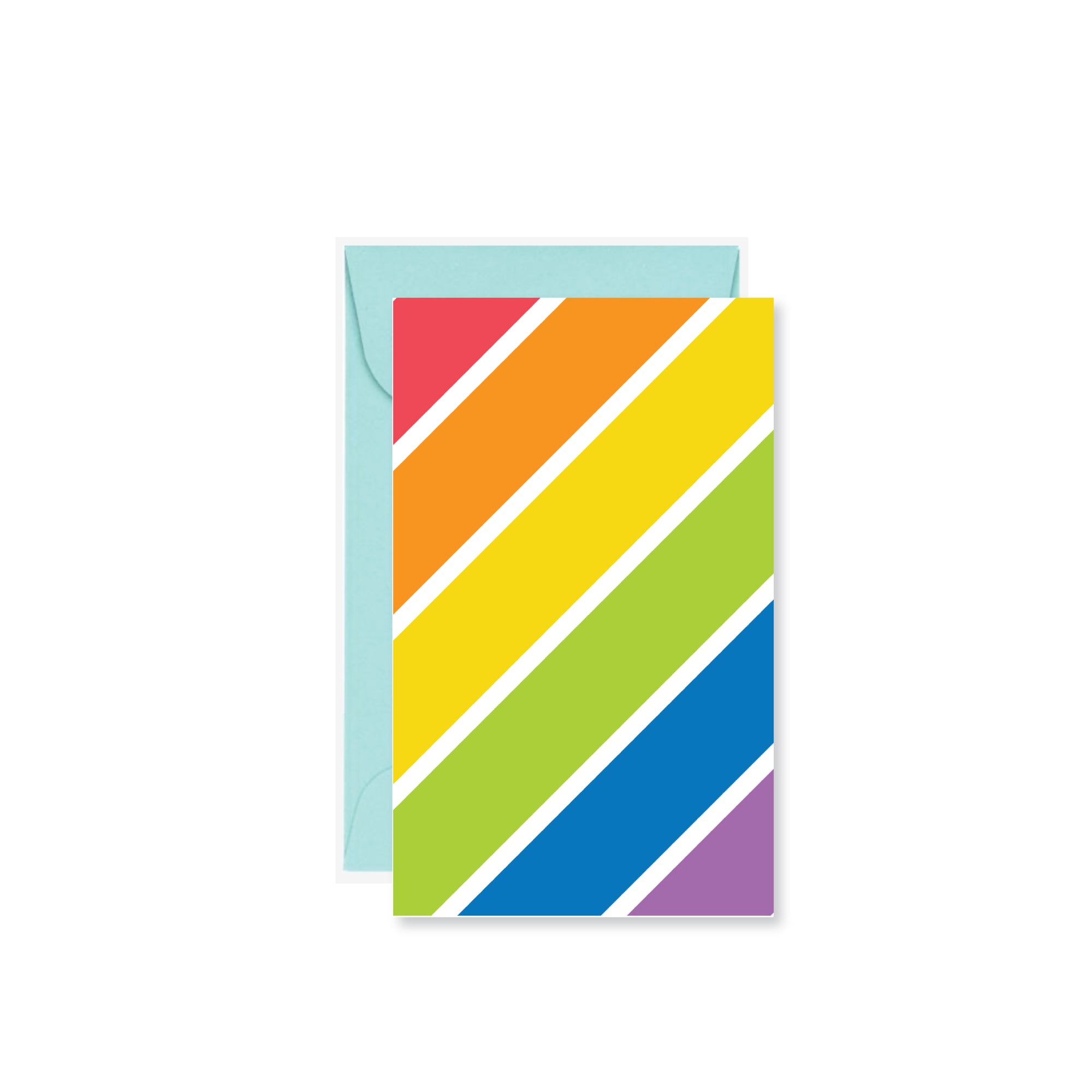 Rainbow Stripe Mini Card