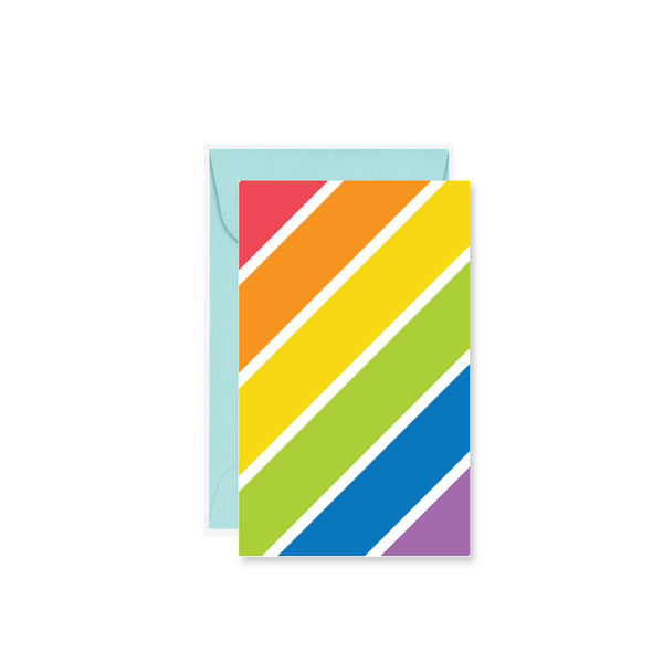 Rainbow Stripe Mini Card