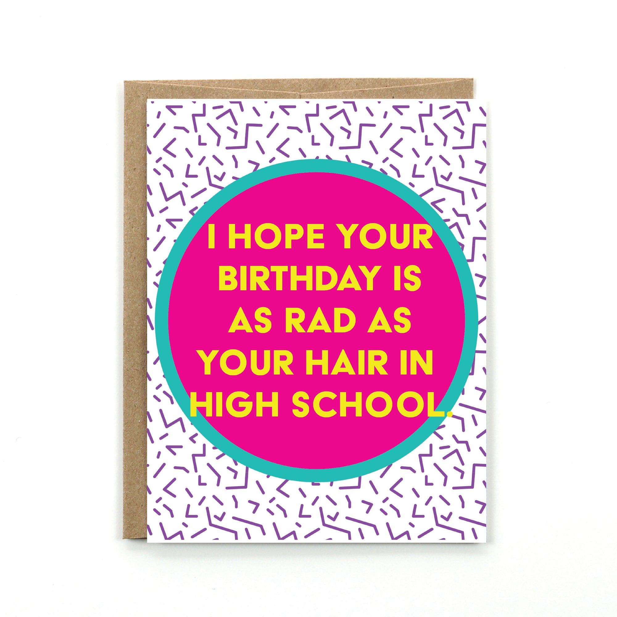 Rad Hair Birthday Card