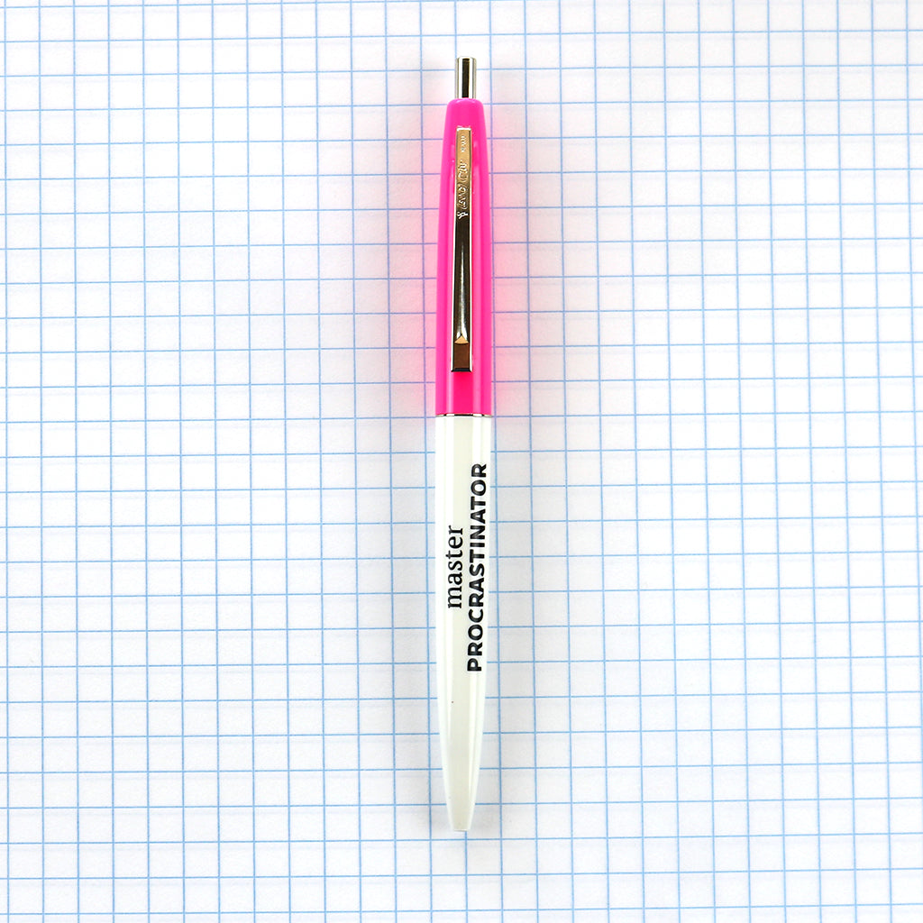Pink Top - Master Procrastinator Pen