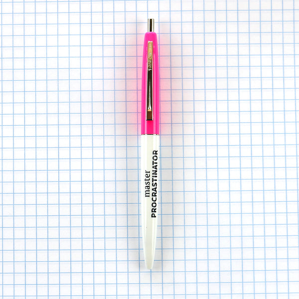 Pink Top - Master Procrastinator Pen