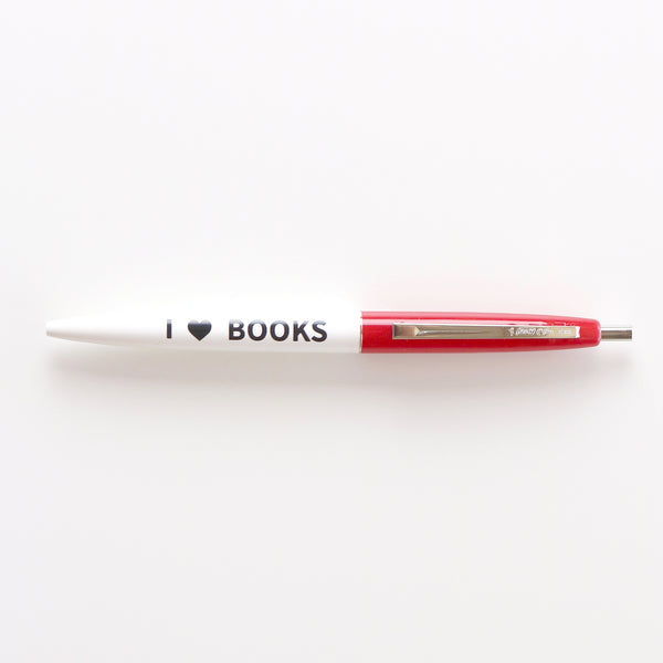 Red Top - I "Heart" Books Pen