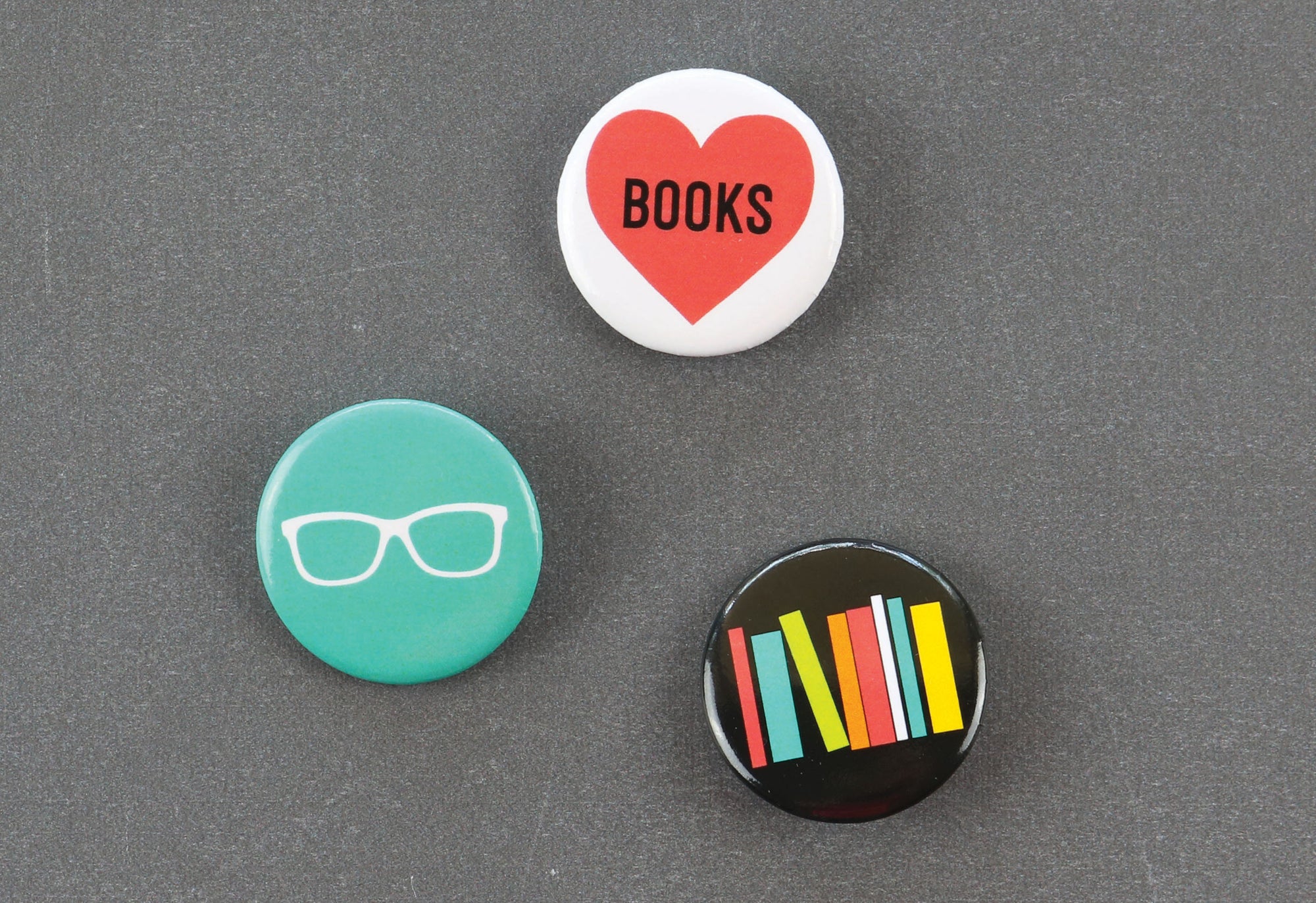 Bookworm Button Set