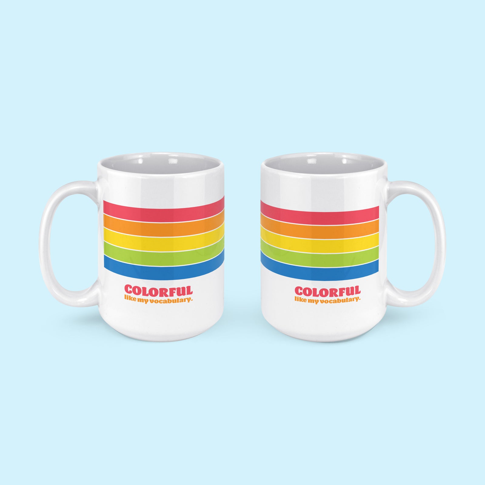 Colorful Vocabulary Mug