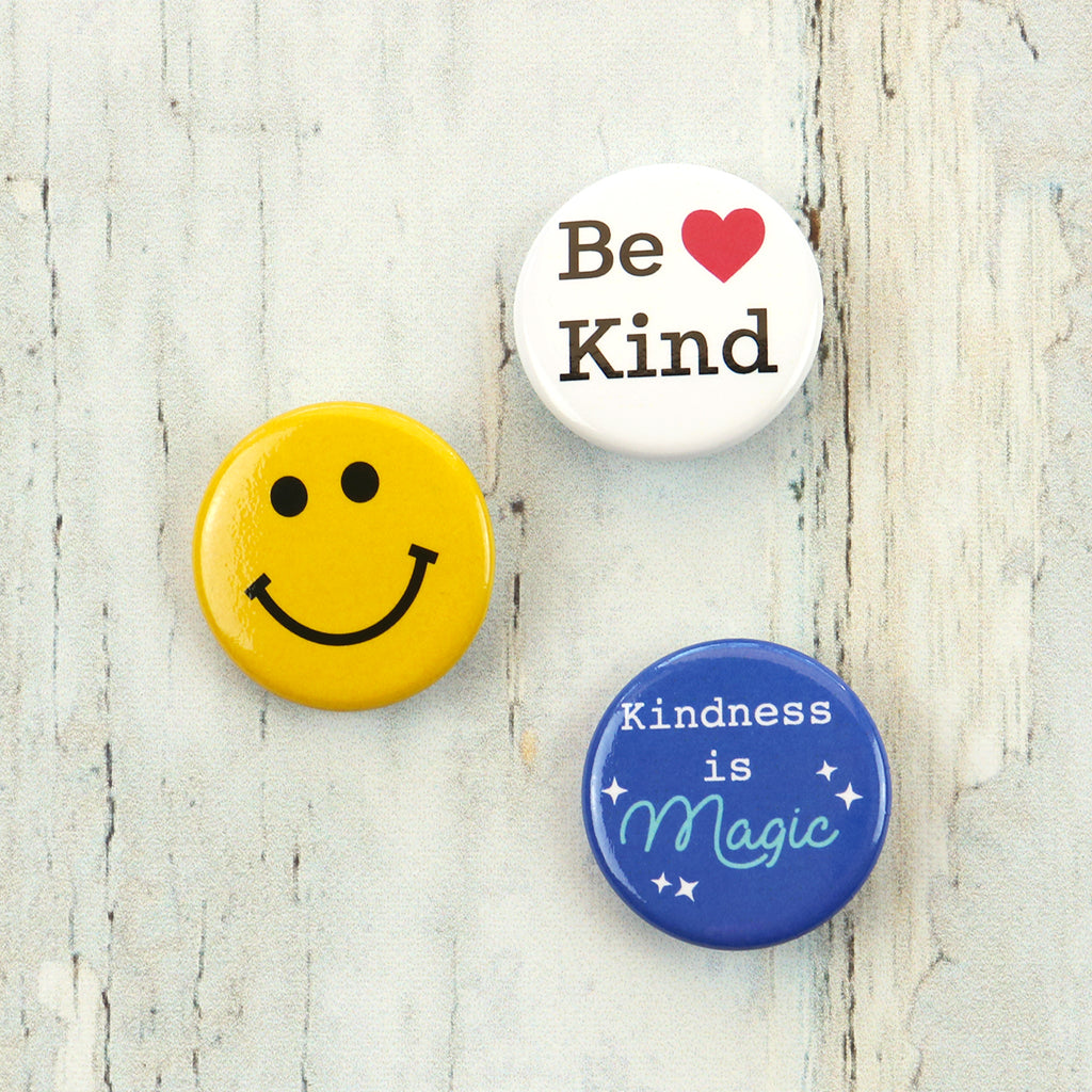 Our kindness button set is the perfect gift for kids and grown ups alike.