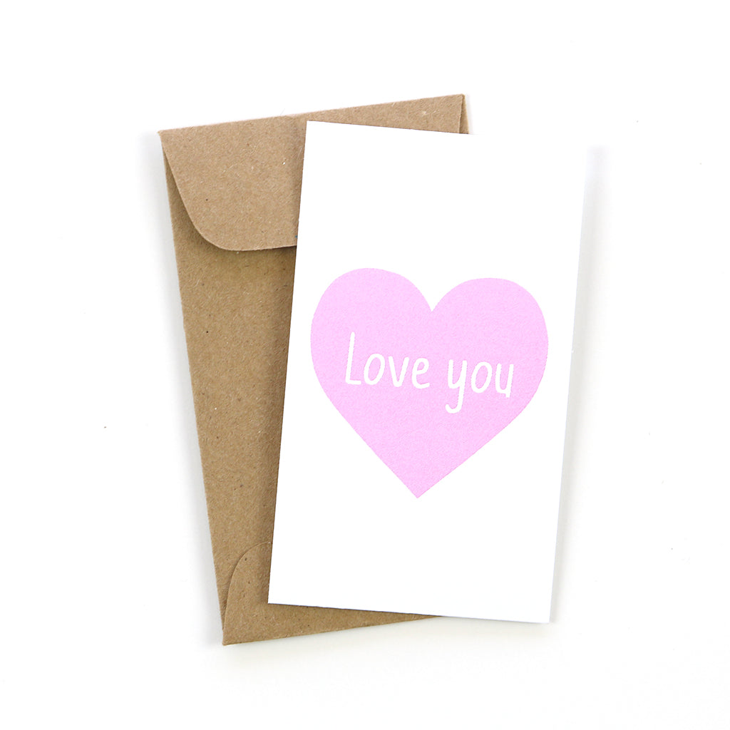 Public School Paper Co Mini Card | Love You