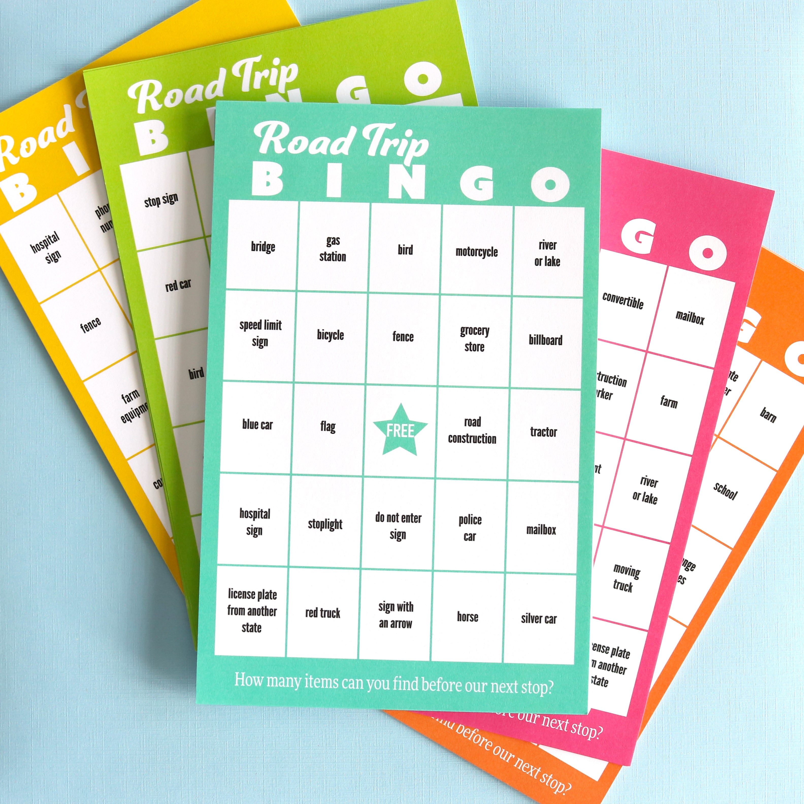 Road Trip Bingo – Public School Paper Co.