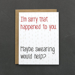 Maybe Swearing Would Help Card