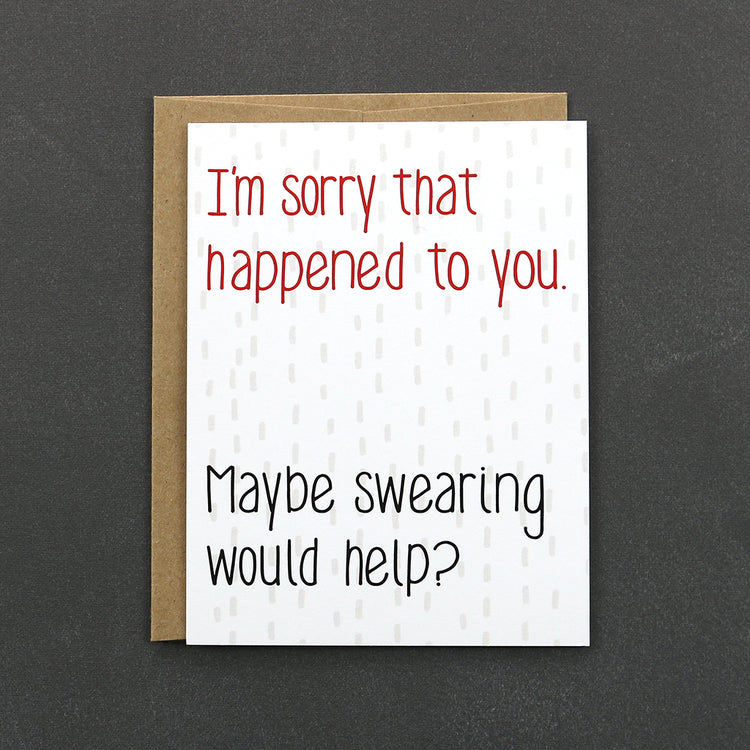 Maybe Swearing Would Help Card